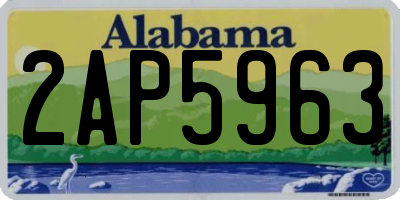 AL license plate 2AP5963