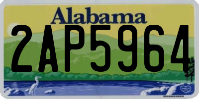 AL license plate 2AP5964