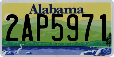 AL license plate 2AP5971