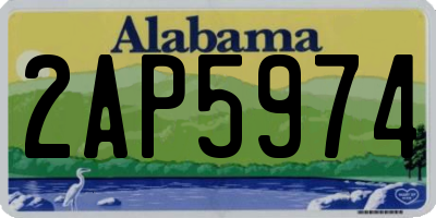 AL license plate 2AP5974