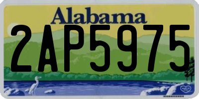 AL license plate 2AP5975