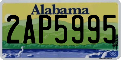 AL license plate 2AP5995