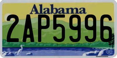 AL license plate 2AP5996