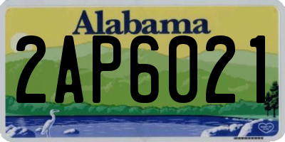 AL license plate 2AP6021