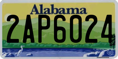 AL license plate 2AP6024