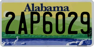 AL license plate 2AP6029