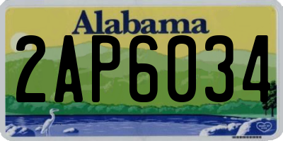 AL license plate 2AP6034