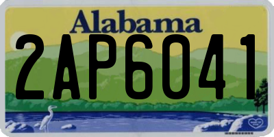 AL license plate 2AP6041