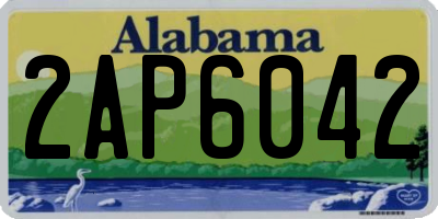AL license plate 2AP6042