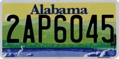 AL license plate 2AP6045