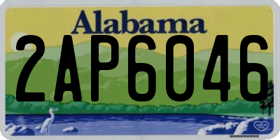 AL license plate 2AP6046