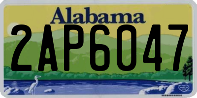 AL license plate 2AP6047
