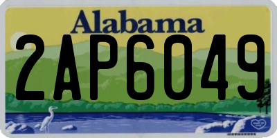 AL license plate 2AP6049