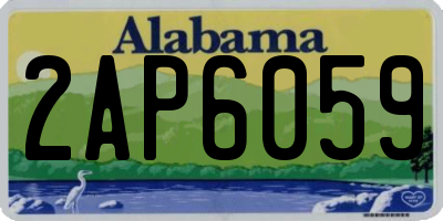 AL license plate 2AP6059