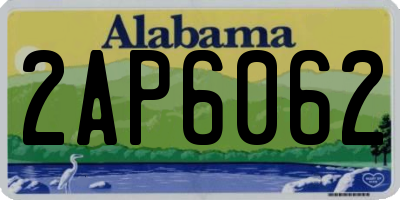 AL license plate 2AP6062