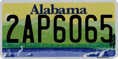 AL license plate 2AP6065