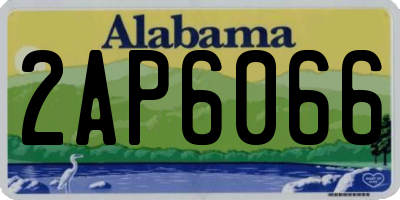 AL license plate 2AP6066