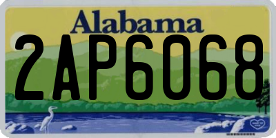 AL license plate 2AP6068