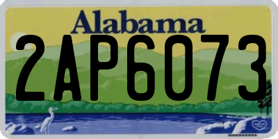 AL license plate 2AP6073