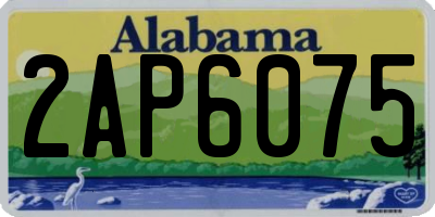 AL license plate 2AP6075