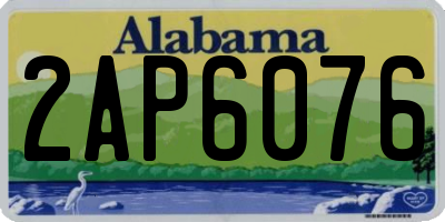 AL license plate 2AP6076