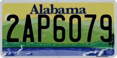 AL license plate 2AP6079