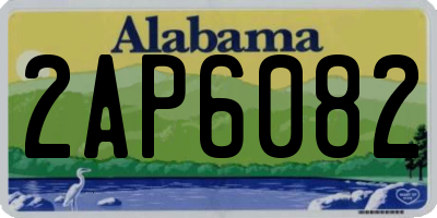 AL license plate 2AP6082