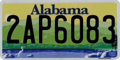 AL license plate 2AP6083
