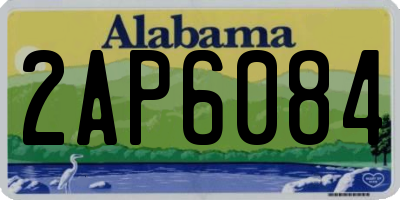 AL license plate 2AP6084