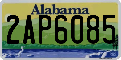 AL license plate 2AP6085