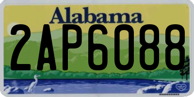 AL license plate 2AP6088