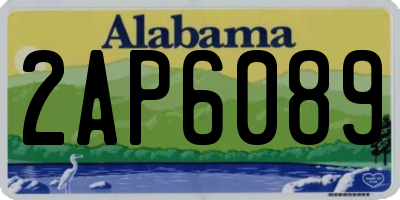 AL license plate 2AP6089