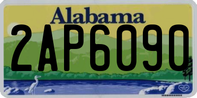 AL license plate 2AP6090