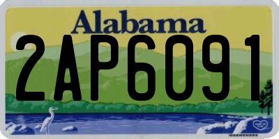 AL license plate 2AP6091