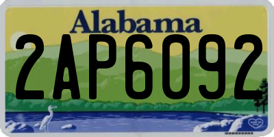 AL license plate 2AP6092