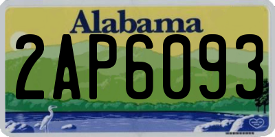 AL license plate 2AP6093