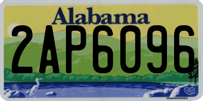 AL license plate 2AP6096