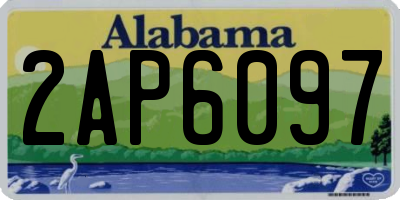 AL license plate 2AP6097