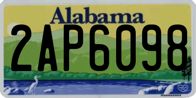 AL license plate 2AP6098