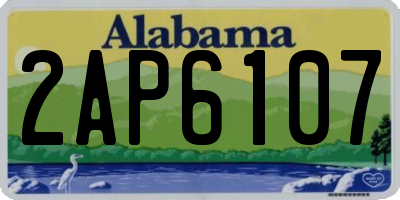 AL license plate 2AP6107