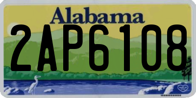AL license plate 2AP6108