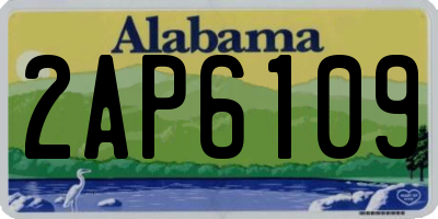 AL license plate 2AP6109