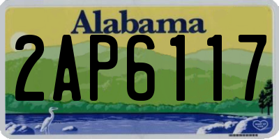 AL license plate 2AP6117