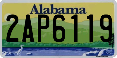 AL license plate 2AP6119