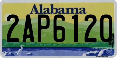 AL license plate 2AP6120