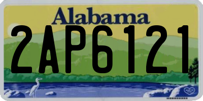 AL license plate 2AP6121