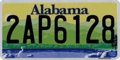 AL license plate 2AP6128