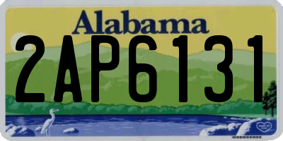 AL license plate 2AP6131
