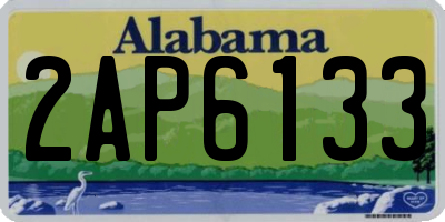 AL license plate 2AP6133