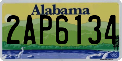 AL license plate 2AP6134